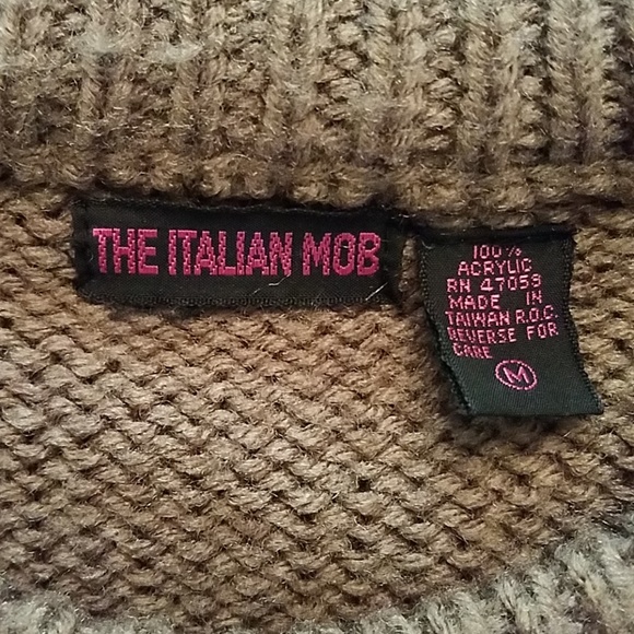 Vintage Italian Mob Farmer with Sheep Sweater - Picture 6 of 7